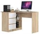 Image Письменный стол Akord B16 Left Sonoma Oak/White
