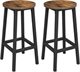 Image Set de scaune de bar Vasagle LBC32X, Rustic Brown/Black