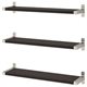 Image Полки Ikea Bergshult/Granhult 80x20cm Коричнево-чёрный/Никелированный