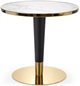 Image Masă de bucătărie Halmar Morata, White Marble/Black/Gold