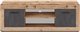 Image Тумба под телевизор Mebel Elite Blago 140см, Untreated Oak/Graphite
