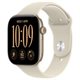 Image Ceas inteligent Apple Watch Series 12 GPS 46mm MJEN4 Light Gold Aluminium Case Sand Sport Band S/M