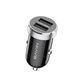 Image Зарядное устройство BAVIN Car Charger Dual USB Universal + Cable Lightning, 12W, Black