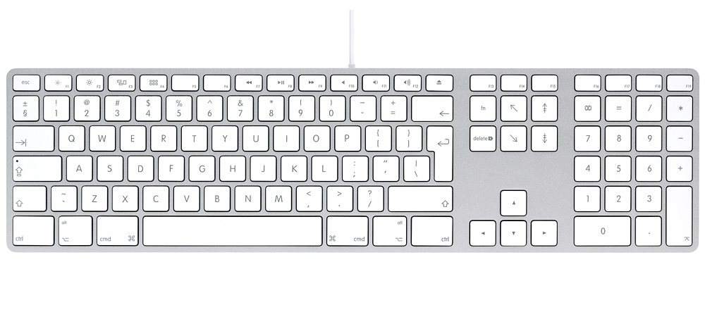 Image Клавиатура Apple A1243 USB White (MB110Z/B)