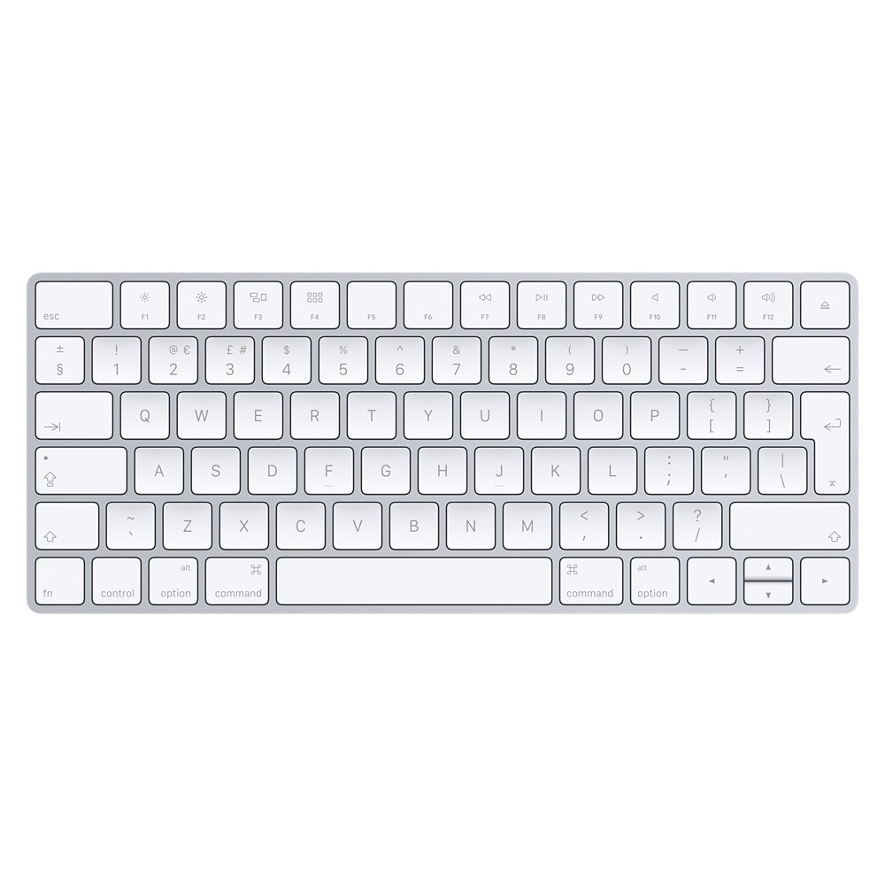 Image Tastatura fara fir Apple Magic A1314 Bluetooth White (MC184ZB)