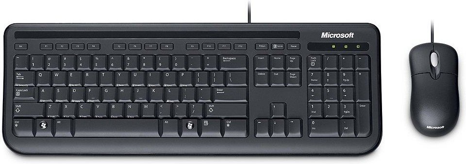 Image Комплект клавиатура + мышь Microsoft Wired Desktop 400 for Business USB Black (5MH-00016)