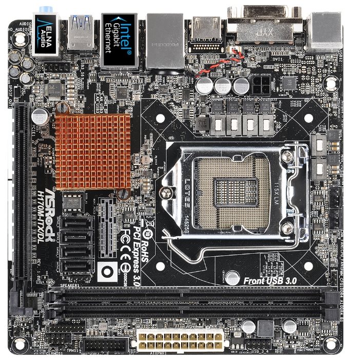 Image ASRock H170M-ITX/DL