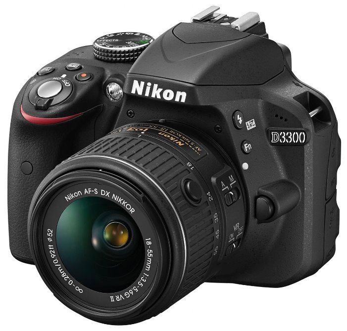 Image Зеркальный фотоаппарат Nikon D3300 Kit (18-55mm f/3.5-5.6G AF-S VR II DX) Black