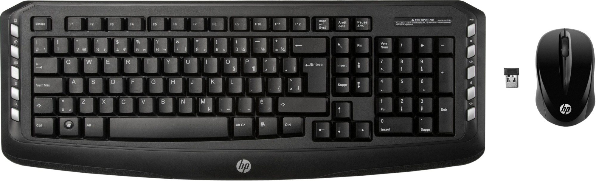 Image Беспроводной комплект клавиатура + мышь HP Wireless Classic LV290AA USB (Black)