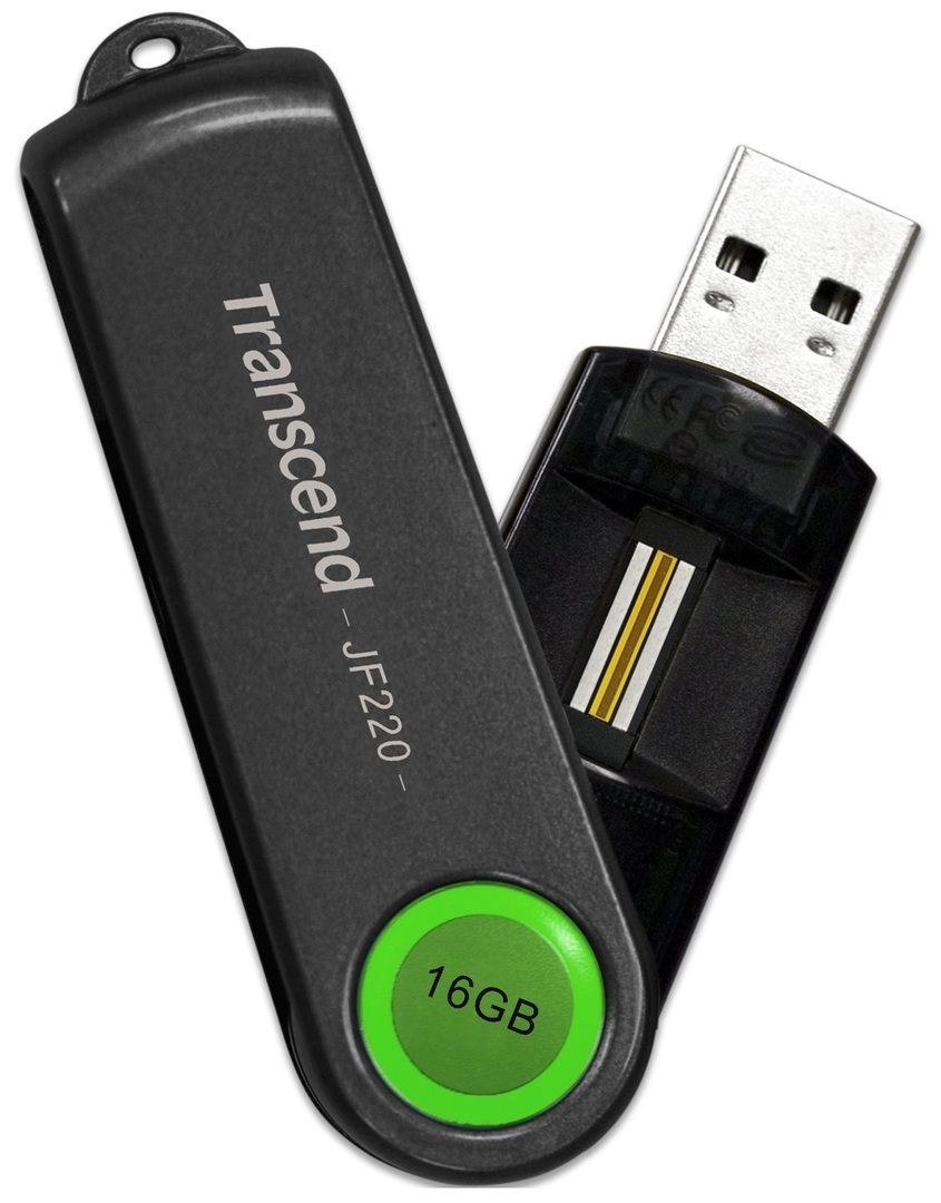 Image Transcend JetFlash 220 16Gb Black