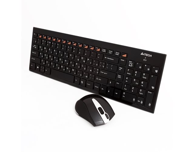 Image Беспроводной комплект клавиатура + мышь A4Tech 9500H USB Black