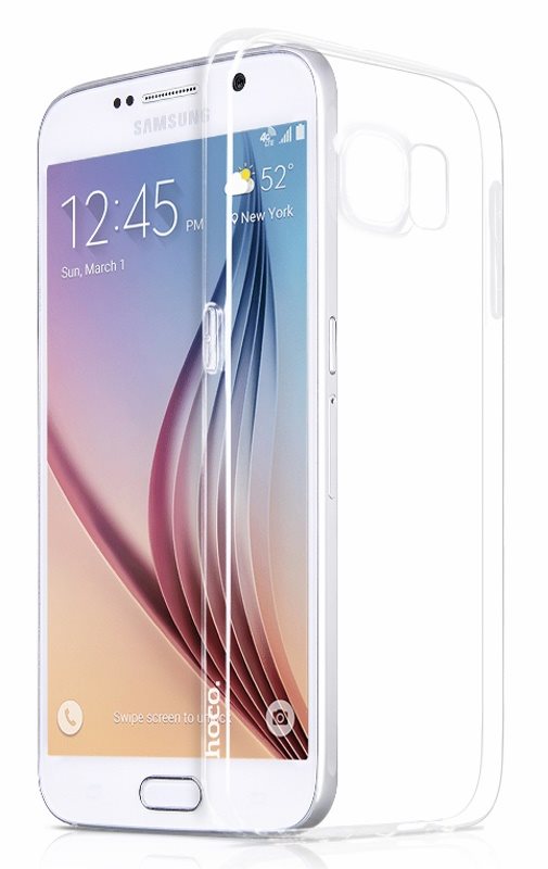 Силиконовый чехол-накладка Hoco Silicon Case For Galaxy S6 (Transparent)