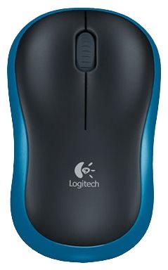Компьютерная мышь Logitech M185 Blue, Black