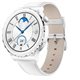 Ceas inteligent Huawei Watch GT 3 Pro Ceramic 43mm White Leather Strap