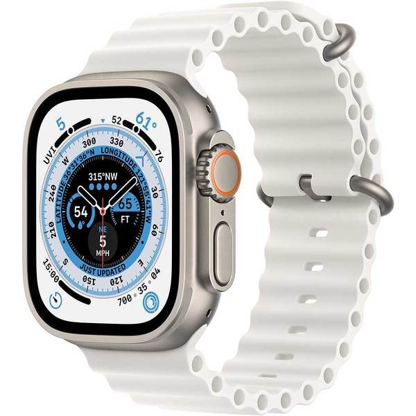 Ceas inteligent Apple Watch Ultra GPS + LTE 49mm MNH83 Titanium Case White Ocean Band