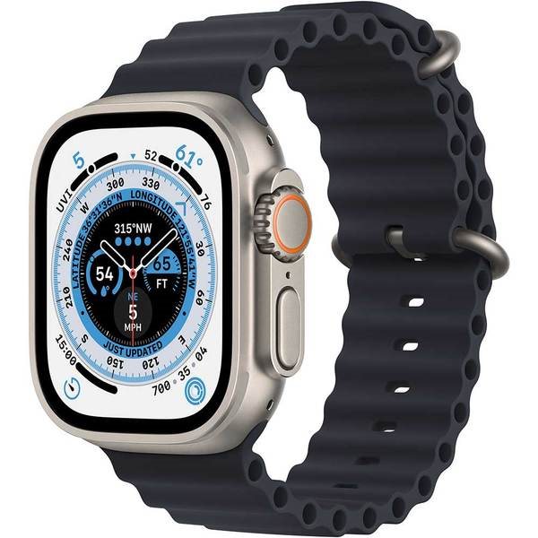 Ceas inteligent Apple Watch Ultra GPS + LTE 49mm MQFK3 Titanium Case Midnight Ocean Band
