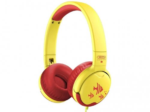 Наушники XO Headphones Kids, EP47 stereo, Red-Yellow