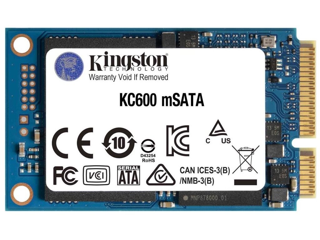 Накопитель SSD Kingston KC600 mSATA 1Tb