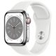 Умные часы Apple Watch Series 8 45mm MNKE3 GPS + LTE Silver S. Steel Case
