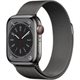 Умные часы Apple Watch Series 8 45mm MNKW3 GPS + LTE Graphite S. Steel Case