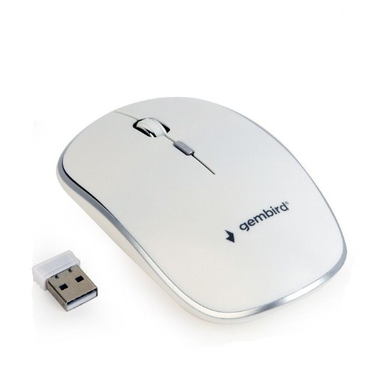 Mouse Gembird MUSW-4B-01-W White