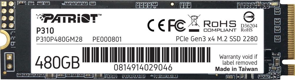 Накопитель SSD Patriot P310 480GB
