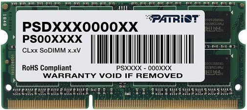 Оперативная память Patriot Signature Line 8Gb DDR3-1600MHz SODIMM