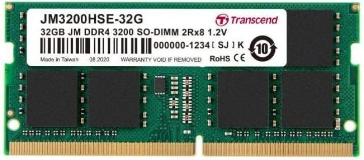 Оперативная память Transcend 32Gb DDR4-3200MHz SODIMM