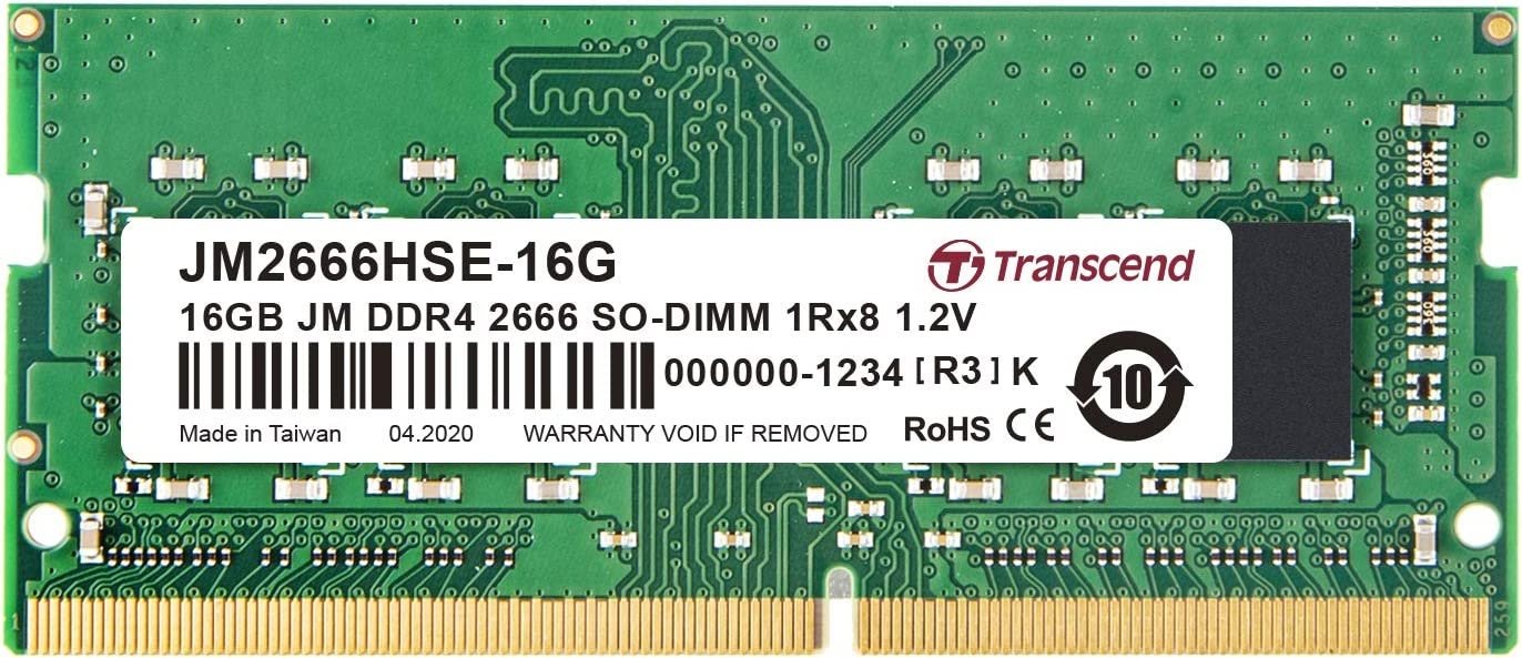 Оперативная память Transcend 16Gb DDR4-2666MHz SODIMM