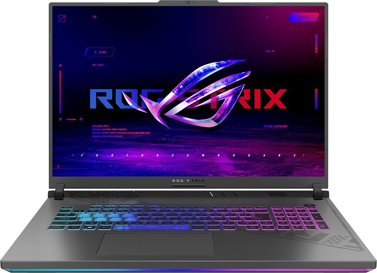 Laptop Asus ROG Strix G18 G814JU (Core i7-13650HX, 16Gb, 512Gb) Gray