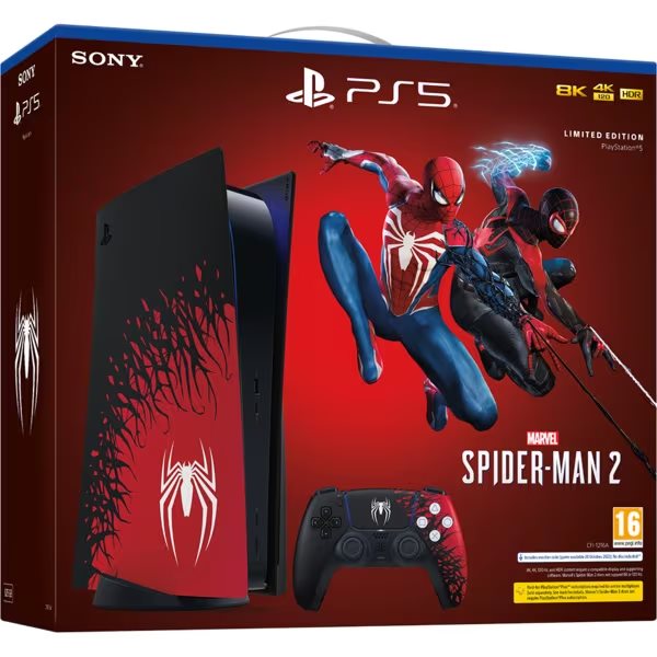 Console de jocuri Sony PlayStation 5 (Disk) 825ГБ + Marvel's Spider-Man 2 Limited Edition