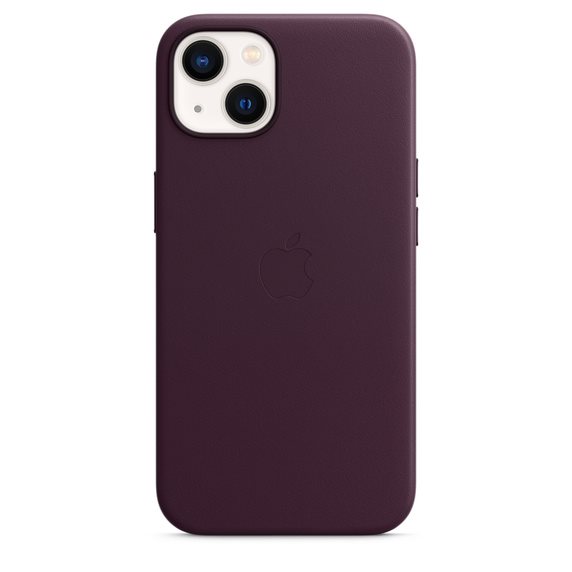 Husă Original iPhone 13 Leather Case with MagSafe Dark Chery