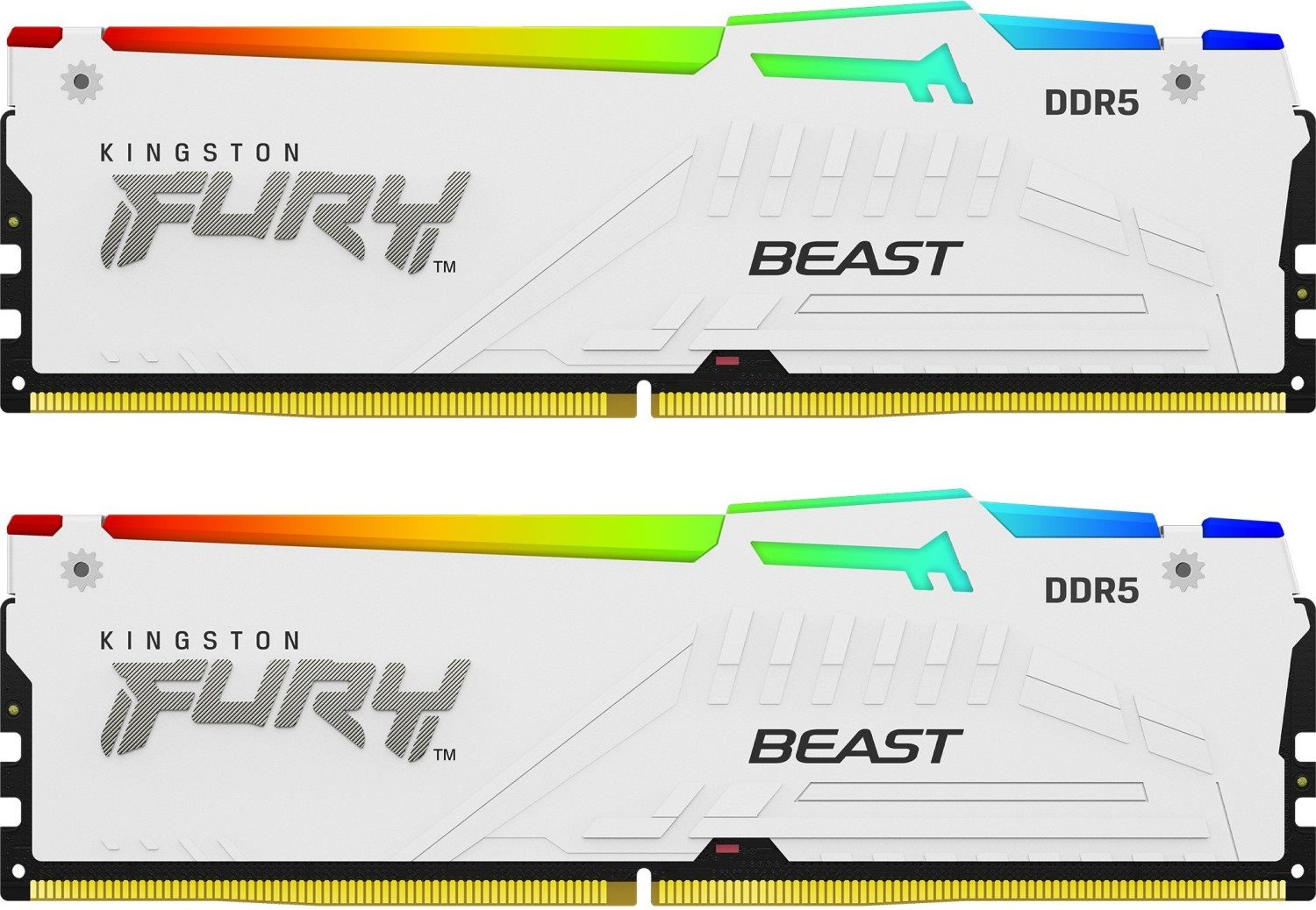 Оперативная память Kingston FURY Beast DDR5 32GB DDR5-6000 Kit White RGB EXPO