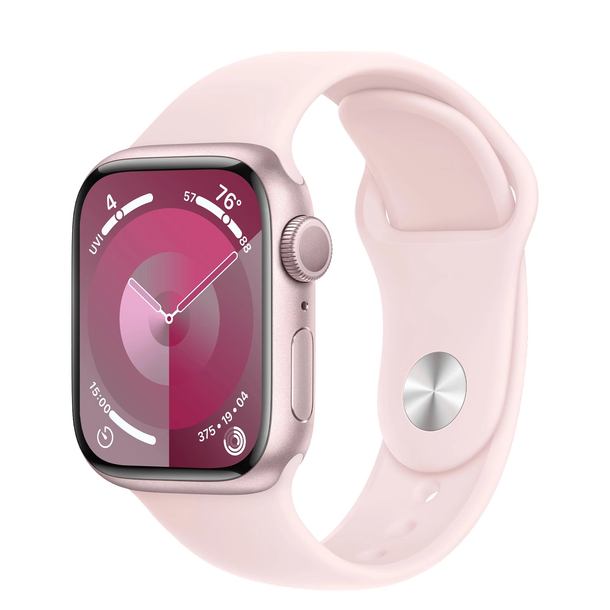Умные часы Apple Watch Series 9 GPS 41mm MR933 Light Pink Sport Band S/M