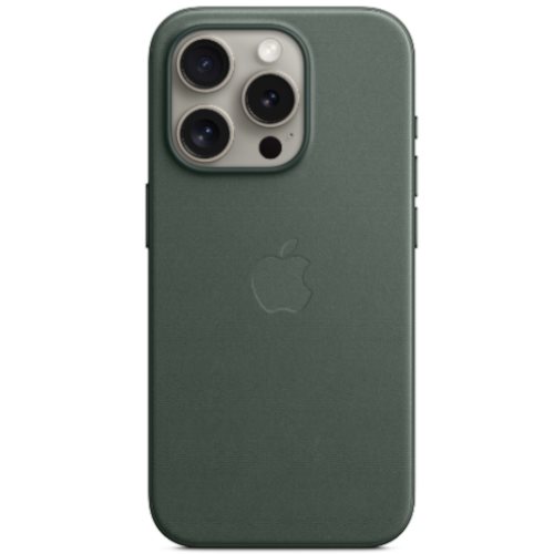 Husă Original iPhone 15 Pro FineWoven Case with MagSafe Evergreen