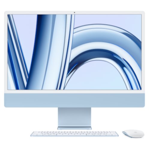 Моноблок Apple iMac 24" MQRR3 2023 M3, 8CPU/10GPU, 8/512Gb, Blue