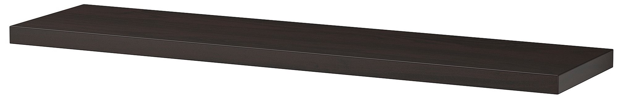 Полка Ikea Bergshult 80x20 Черно-коричневый