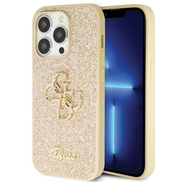Husă Guess iPhone 14 Pro Max Gold Glitter