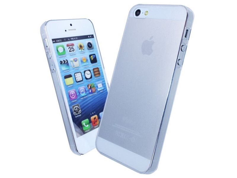 Чехол-накладка для Apple iPhone 5C (White) 0.3 mm