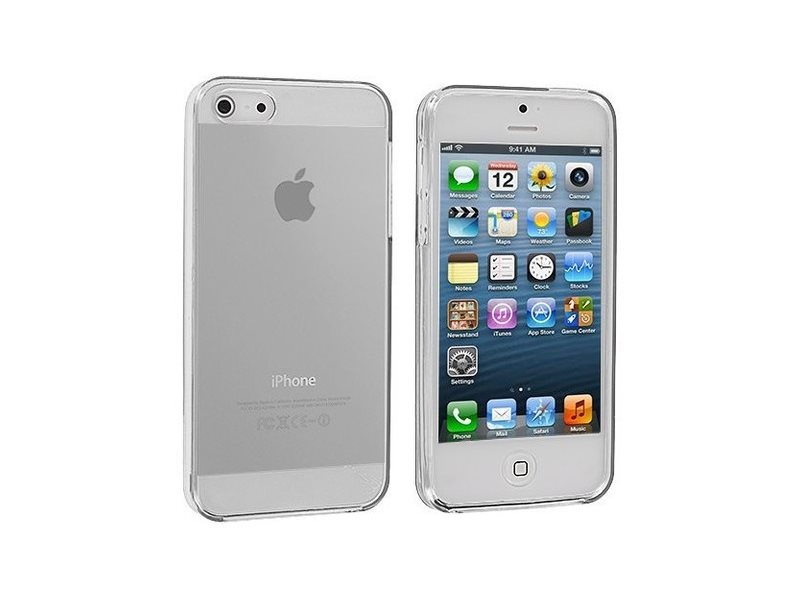 Husa tip carcasa din silicon p/u Apple Iphone 5/5S (White)