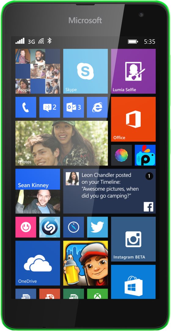 Telefon mobil Microsoft Lumia 535 8Gb Green
